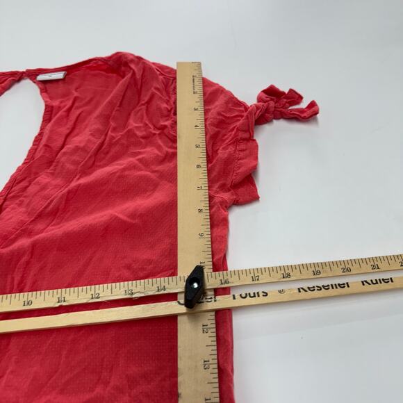 Jacqueline De Yong‎ Dress Womens 34 X Small Pink Rose Of Sharon Mini Button Down - Picture 11 of 11